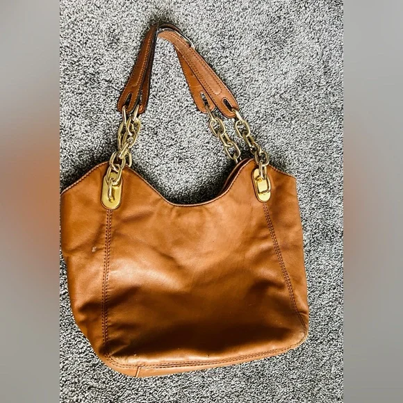 Michael Kors Tan Leather Shoulder Bag - Picture 3 of 3
